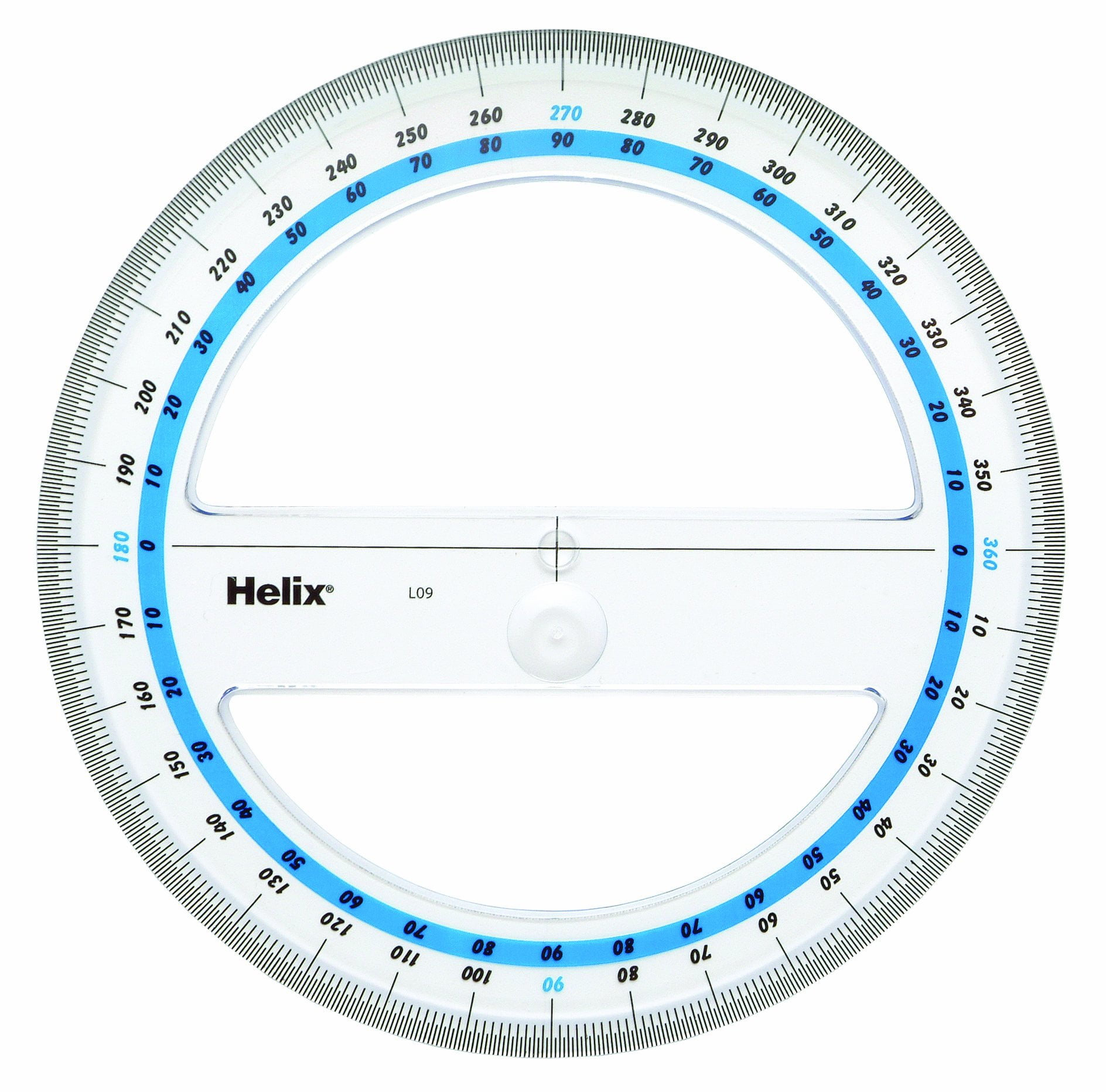Helix 360-level Protractor (hlx-12091) image regarding 360 Degree Protractor Printable identified as Helix 360-diploma Protractor (hlx-12091)